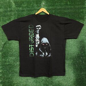 Disturbed The Guy Fist Up Heavy Metal Band T-Shirt Size Extra Large